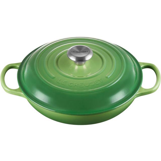 Billede af Le Creuset Bamboo Green Signature Cast Iron Round med låg 30cm